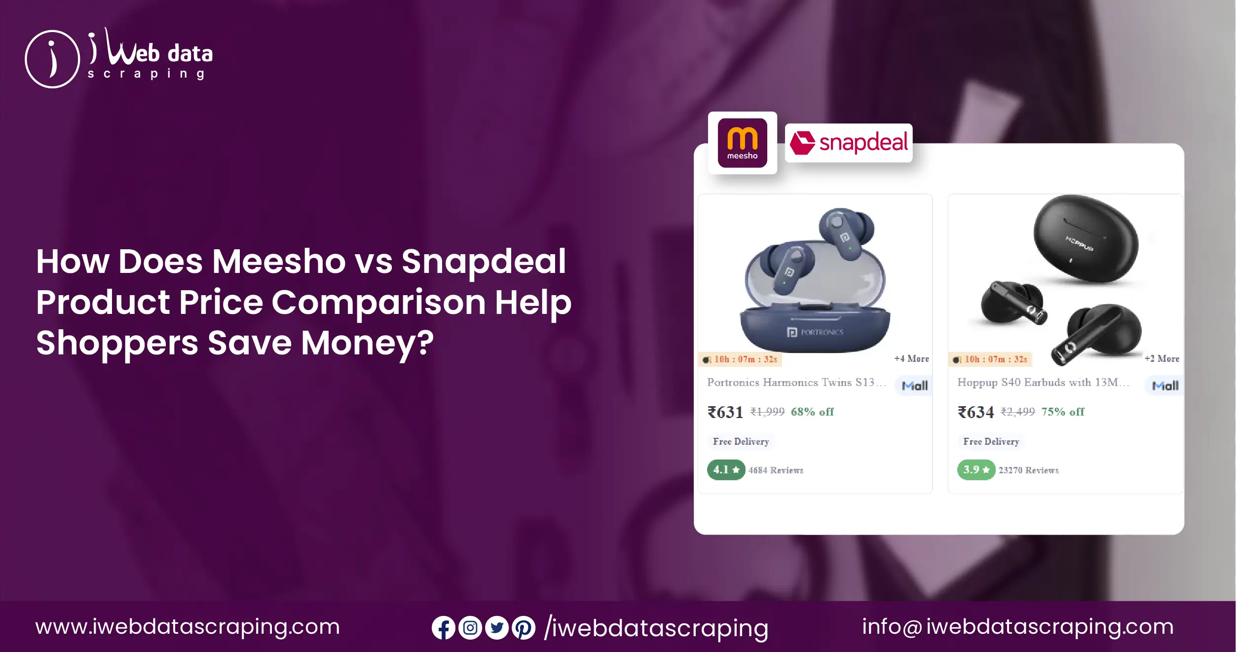 Meesho vs Snapdeal Product Price Comparison to Save Money
